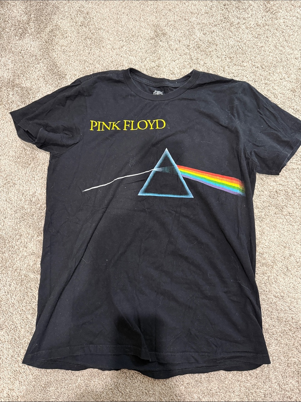 Pink Floyd Black Tee Dark Side of the Moon Graphic